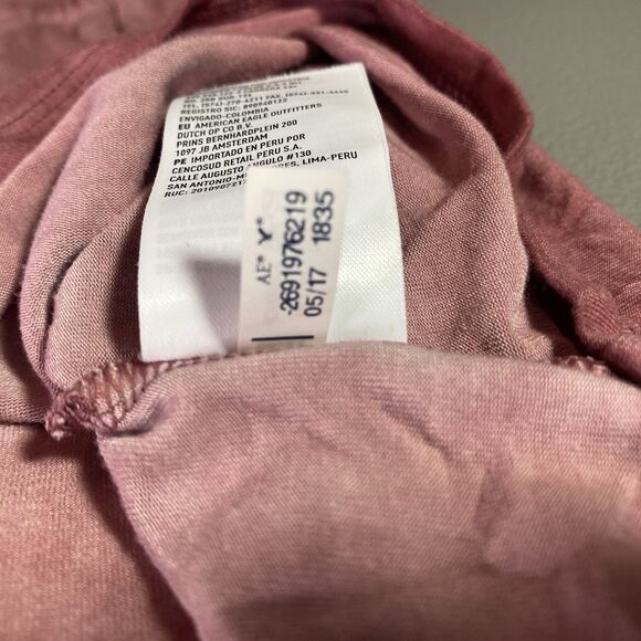 AMERICAN EAGLE Romper Flutter Sleeve One Piece Stretch Short Womens M Blush Pink - Picture 11 of 11